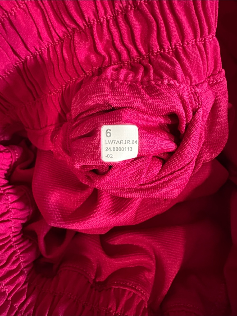 Lululemon Hotty Hot Shorts Bright Fuchsia Elastic Waist - Picture 2 of 6